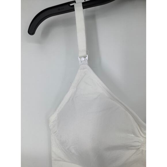 Magic Bodyfashion Size XL White Mama Comfort Nursing Bra Padded Wireless G28-18 - Picture 3 of 7